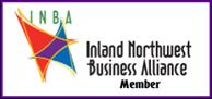 Logo:  INBA (Inland Northwest Business Alliance Member), LGBT Chamber, INBASpokane.org.